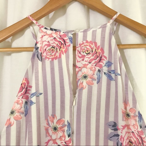 4 for $35 🍄 Candies Floral High Neck Handkerchief Hem Dress - Picture 9 of 12